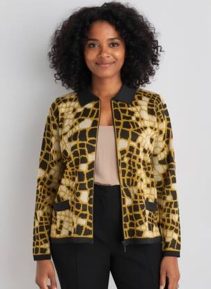 Gilet manches longues stretch noir OMC femme