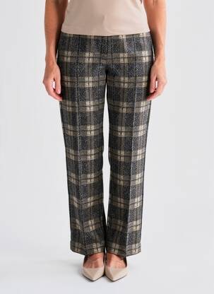 Pantalon droit stretch taille normale noir WALTRON femme