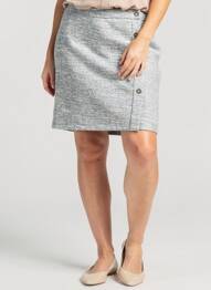 Jupe courte coupe droite bleu LEE COOPER femme