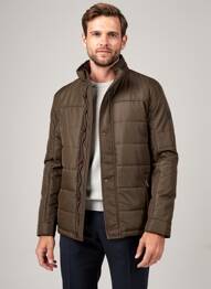Doudoune poches sans capuche marron MCM homme