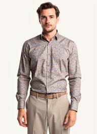 Chemise manches longues coupe cintrée vert CARLOS CORDOBA homme