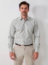 Chemise manches longues imprimé fantaisie vert CARLOS CORDOBA homme