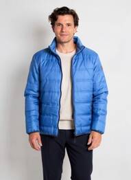 Doudoune poches sans capuche bleu MCM homme