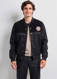 Blouson finition intérieure doublure imprimée noir LEE COOPER homme