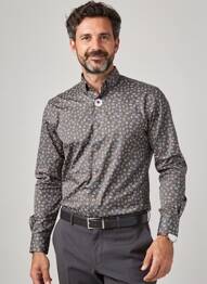 Chemise manches longues imprimé fantaisie vert CARLOS CORDOBA homme