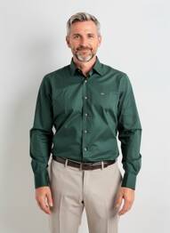 Chemise manches longues coupe cintrée vert CARLOS CORDOBA homme