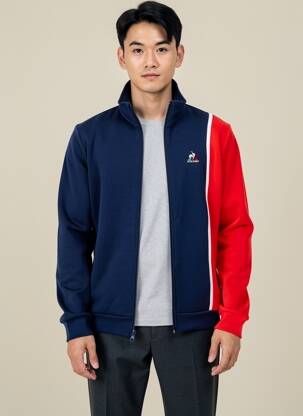 Veste casual col col montant bleu LE COQ SPORTIF homme