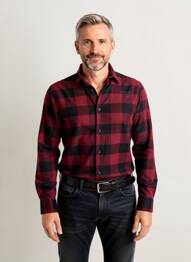 Chemise manches longues imprimé carreaux rouge ONLY & SONS homme