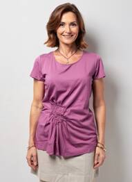 T-shirt stretch manches courtes violet KATMAI femme