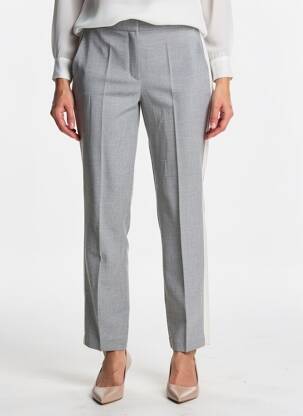 Pantalon slim taille élastique taille normale gris OLSEN femme