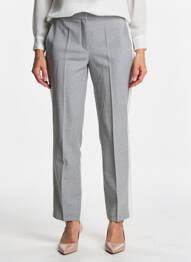 Pantalon slim taille élastique taille normale gris OLSEN femme