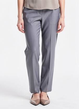Pantalon slim taille haute taille haute gris FINNKARELIA femme