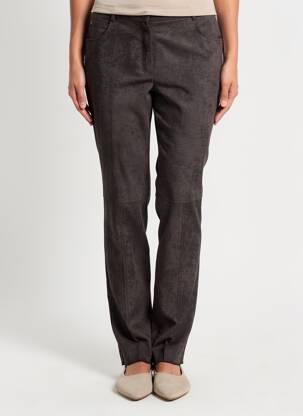 Pantalon slim stretch taille normale marron PAUPORTÉ femme
