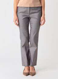 Pantalon slim taille élastique taille normale gris FRANK WALDER femme