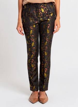 Pantalon slim taille élastique noir BREAL femme
