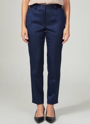 Pantalon slim taille haute taille haute bleu BREAL femme