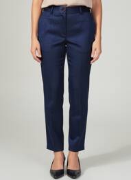 Pantalon slim stretch taille haute bleu BREAL femme