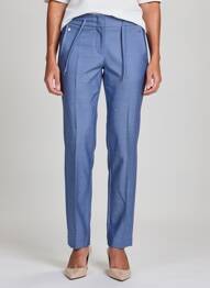 Pantalon slim taille normale taille normale bleu OLSEN femme