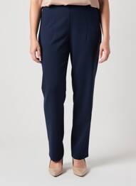 Pantalon slim taille élastique taille haute bleu FRANK WALDER femme