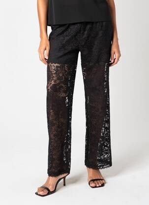 Pantalon droit stretch taille normale noir SOYACONCEPT femme
