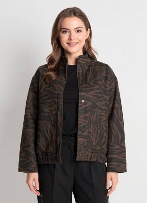 Veste casual poches marron SOYACONCEPT femme