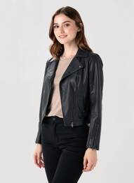 Veste casual col tailleur noir SOYACONCEPT femme