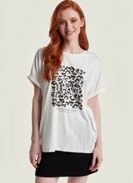 Top manches courtes manches courtes blanc SOYACONCEPT femme