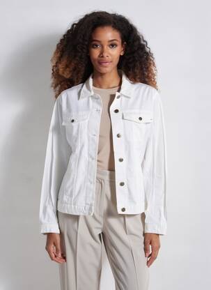 Veste casual coupe droite blanc COUTURIST femme