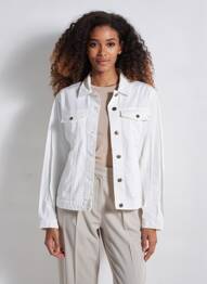 Veste casual coupe droite blanc COUTURIST femme