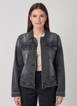 Veste chic fermeture boutonnée sur le devant gris COUTURIST femme