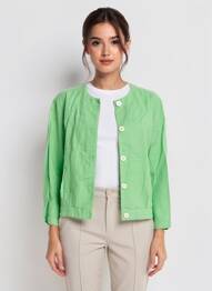 Veste casual col rond vert COUTURIST femme