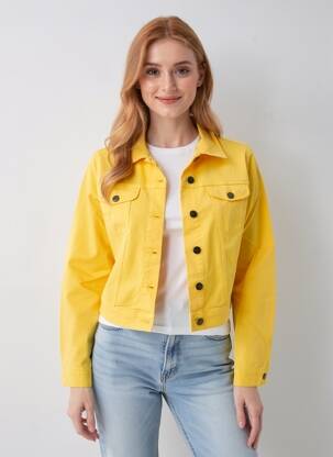 Veste casual coupe droite orange COUTURIST femme
