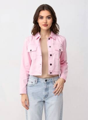 Veste casual coupe droite rose COUTURIST femme