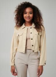 Veste casual coupe droite beige COUTURIST femme
