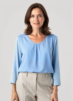 Top stretch manches 3/4 bleu RABE femme