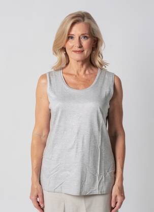Débardeur stretch sans manche gris RABE femme