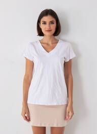 Top manches courtes manches courtes blanc COUTURIST femme