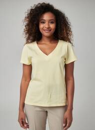 Top manches courtes manches courtes jaune COUTURIST femme