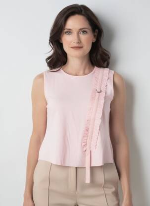 Débardeur stretch sans manche rose KATMAI femme