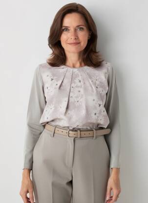 T-shirt manches longues manches longues marron OLSEN femme