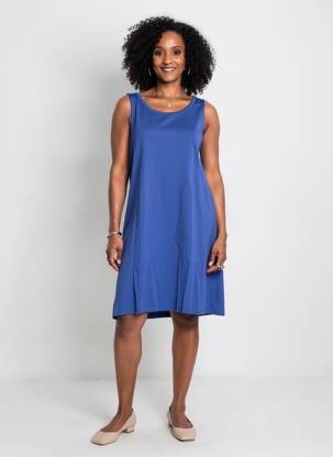 Robe courte sans manche sans manche bleu STREET ONE femme