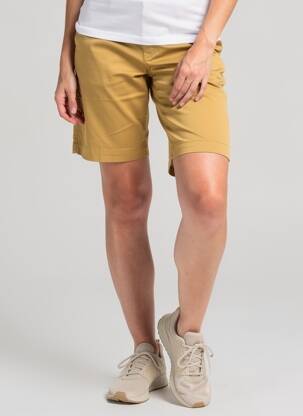 Bermuda coupe droite jaune COUTURIST femme