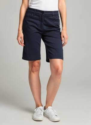 Bermuda coupe droite bleu COUTURIST femme