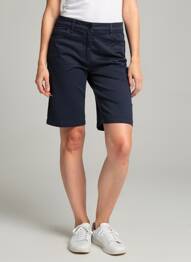 Bermuda coupe droite bleu COUTURIST femme