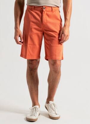 Bermuda coupe droite orange COUTURIST homme