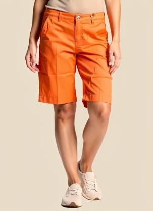 Bermuda coupe droite orange COUTURIST femme