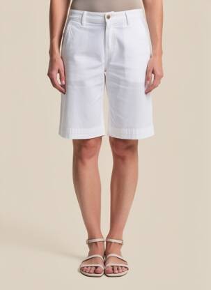 Bermuda coupe droite blanc COUTURIST femme