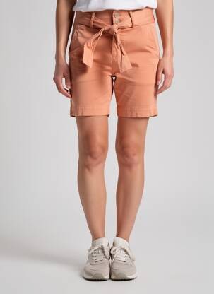 Short fermeture zippée sous rabat boutonné taille normale orange COUTURIST femme