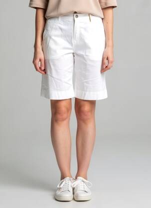 Bermuda coupe chino taille normale beige COUTURIST femme