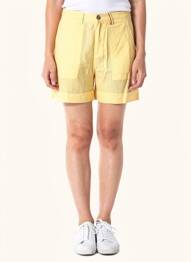 Short taille à pinces taille haute jaune COUTURIST femme